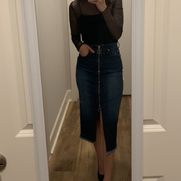 NWT 7 For All Mankind denim skirt - Picture 1 of 4